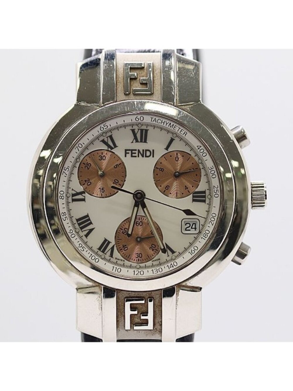 Fendi Orologi Chronograph White Dial Watch